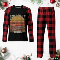 Grand Canyon Arizona 90s Desert Sunset Nostalgia Hiking Plaid Pajama Set