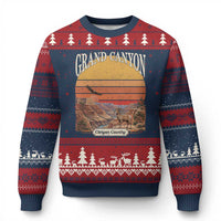 Grand Canyon Arizona 90s Desert Sunset Nostalgia Hiking Ugly Christmas Sweater