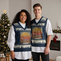 Grand Canyon Arizona 90s Desert Sunset Nostalgia Hiking V-Neck Knit Sweater Vest