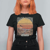 Grand Canyon Arizona 90s Desert Sunset Nostalgia Hiking T Shirt For Women