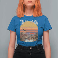 Grand Canyon Arizona 90s Desert Sunset Nostalgia Hiking T Shirt For Women