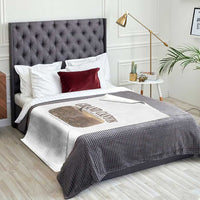 Grand Canyon National Park Arizona Established 1919 Throw Blanket Retro Deer Wildlife Nature Hiking Southwest Souvenir