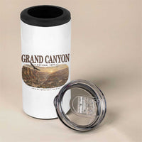 Grand Canyon National Park Arizona Established 1919 4 in 1 Can Cooler Tumbler Retro Deer Wildlife Nature Hiking Southwest Souvenir