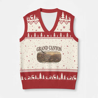 Grand Canyon National Park Arizona Established 1919 V-Neck Knit Sweater Vest Retro Deer Wildlife Nature Hiking Southwest Souvenir