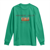 Retro Monument Valley Arizona Sunset Established 1958 Long Sleeve Shirt Southwest Desert Road Trip Eagle Nature Souvenir