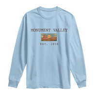 Retro Monument Valley Arizona Sunset Established 1958 Long Sleeve Shirt Southwest Desert Road Trip Eagle Nature Souvenir