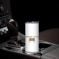 Retro Monument Valley Arizona Sunset Established 1958 Skinny Tumbler Southwest Desert Road Trip Eagle Nature Souvenir