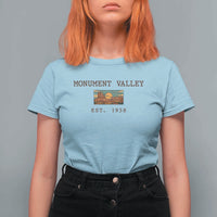 Retro Monument Valley Arizona Sunset Established 1958 T Shirt For Women Southwest Desert Road Trip Eagle Nature Souvenir