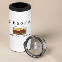 Vintage Sedona Arizona Established 1902 4 in 1 Can Cooler Tumbler Southwest Desert Cactus Scenic Nature Souvenir