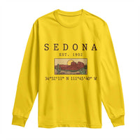 Vintage Sedona Arizona Established 1902 Long Sleeve Shirt Southwest Desert Cactus Scenic Nature Souvenir