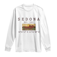 Vintage Sedona Arizona Established 1902 Long Sleeve Shirt Southwest Desert Cactus Scenic Nature Souvenir