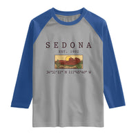 Vintage Sedona Arizona Established 1902 Raglan Shirt Southwest Desert Cactus Scenic Nature Souvenir