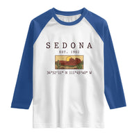 Vintage Sedona Arizona Established 1902 Raglan Shirt Southwest Desert Cactus Scenic Nature Souvenir