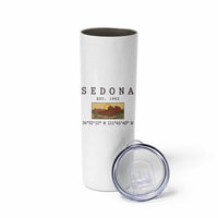 Vintage Sedona Arizona Established 1902 Skinny Tumbler Southwest Desert Cactus Scenic Nature Souvenir