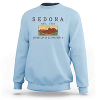 Vintage Sedona Arizona Established 1902 Sweatshirt Southwest Desert Cactus Scenic Nature Souvenir