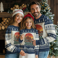 Retro Sedona Arizona Mountain Ugly Christmas Sweater Southwest Hiking Outdoor Nature Souvenir