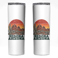 Retro Sedona Arizona Mountain Skinny Tumbler Southwest Hiking Outdoor Nature Souvenir