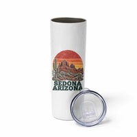 Retro Sedona Arizona Mountain Skinny Tumbler Southwest Hiking Outdoor Nature Souvenir