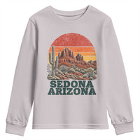 Retro Sedona Arizona Mountain Youth Sweatshirt Southwest Hiking Outdoor Nature Souvenir