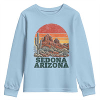 Retro Sedona Arizona Mountain Youth Sweatshirt Southwest Hiking Outdoor Nature Souvenir