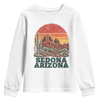 Retro Sedona Arizona Mountain Youth Sweatshirt Southwest Hiking Outdoor Nature Souvenir