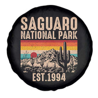 Retro Saguaro National Park Arizona EST 1994 Spare Tire Cover Desert Cactus Sunset Hiking Camping Nature Souvenir