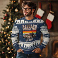 Retro Saguaro National Park Arizona EST 1994 Ugly Christmas Sweater Desert Cactus Sunset Hiking Camping Nature Souvenir