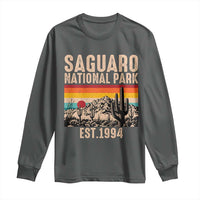 Retro Saguaro National Park Arizona EST 1994 Long Sleeve Shirt Desert Cactus Sunset Hiking Camping Nature Souvenir