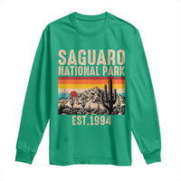 Retro Saguaro National Park Arizona EST 1994 Long Sleeve Shirt Desert Cactus Sunset Hiking Camping Nature Souvenir