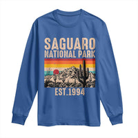 Retro Saguaro National Park Arizona EST 1994 Long Sleeve Shirt Desert Cactus Sunset Hiking Camping Nature Souvenir