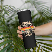 Retro Saguaro National Park Arizona EST 1994 Skinny Tumbler Desert Cactus Sunset Hiking Camping Nature Souvenir