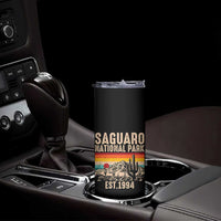 Retro Saguaro National Park Arizona EST 1994 Skinny Tumbler Desert Cactus Sunset Hiking Camping Nature Souvenir