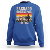 Retro Saguaro National Park Arizona EST 1994 Sweatshirt Desert Cactus Sunset Hiking Camping Nature Souvenir