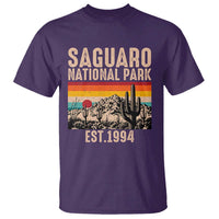 Retro Saguaro National Park Arizona EST 1994 T Shirt Desert Cactus Sunset Hiking Camping Nature Souvenir