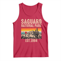 Retro Saguaro National Park Arizona EST 1994 Tank Top Desert Cactus Sunset Hiking Camping Nature Souvenir