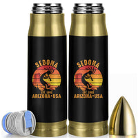 Retro Sedona Arizona Dancing Kokopelli Bullet Tumbler Southwest Native Symbol Desert Heritage Established 1902