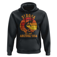 Retro Sedona Arizona Dancing Kokopelli Hoodie Southwest Native Symbol Desert Heritage