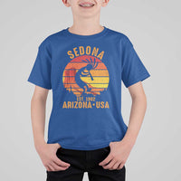 Retro Sedona Arizona Dancing Kokopelli T Shirt For Kid Southwest Native Symbol Desert Heritage