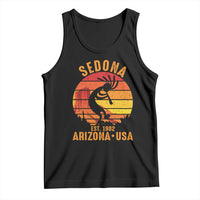 Retro Sedona Arizona Dancing Kokopelli Tank Top Southwest Native Symbol Desert Heritage Established 1902