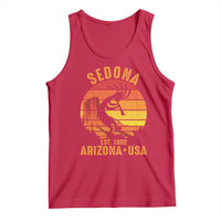 Retro Sedona Arizona Dancing Kokopelli Tank Top Southwest Native Symbol Desert Heritage Established 1902