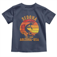 Retro Sedona Arizona Dancing Kokopelli Toddler T Shirt Southwest Native Symbol Desert Heritage