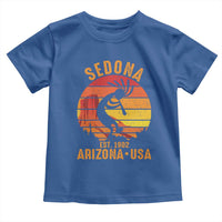Retro Sedona Arizona Dancing Kokopelli Toddler T Shirt Southwest Native Symbol Desert Heritage