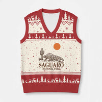 Saguaro National Park Gila Monster Hiking Arizona V-Neck Knit Sweater Vest Desert Cactus Sunset Southwest Nature Tucson Souvenir Gift