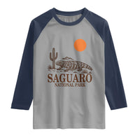 Saguaro National Park Gila Monster Hiking Arizona Raglan Shirt Desert Cactus Sunset Southwest Nature Tucson Souvenir Gift