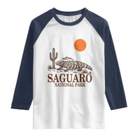Saguaro National Park Gila Monster Hiking Arizona Raglan Shirt Desert Cactus Sunset Southwest Nature Tucson Souvenir Gift