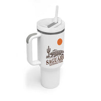 Saguaro National Park Gila Monster Hiking Arizona Tumbler With Handle Desert Cactus Sunset Southwest Nature Tucson Souvenir Gift