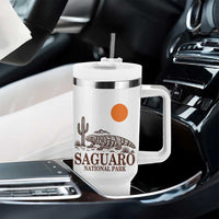 Saguaro National Park Gila Monster Hiking Arizona Tumbler With Handle Desert Cactus Sunset Southwest Nature Tucson Souvenir Gift