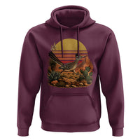 Retro Arizona Roadrunner Desert Sunset Hoodie Southwest Bird Wildlife Nature Lover