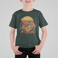 Retro Arizona Roadrunner Desert Sunset T Shirt For Kid Southwest Bird Wildlife Nature Lover