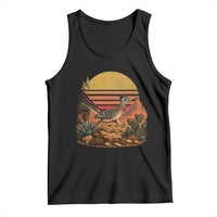 Retro Arizona Roadrunner Desert Sunset Tank Top Southwest Bird Wildlife Nature Lover